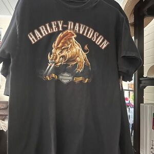 Harley-Davidson Black Wild Boar Graphic Tee